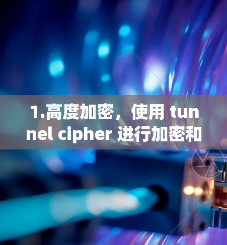 1.高度加密，使用 tunnel cipher 进行加密和解密，提供了一个非常安全的 VPN 服务